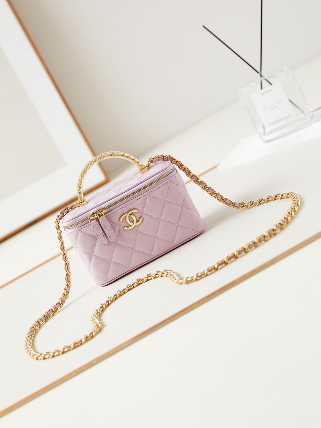 CHANEL MINI CLUTCH WITH CHAIN AP3820 light purple