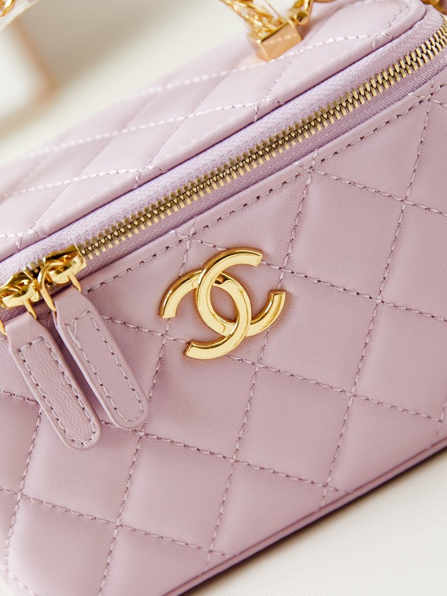 CHANEL MINI CLUTCH WITH CHAIN AP3820 light purple