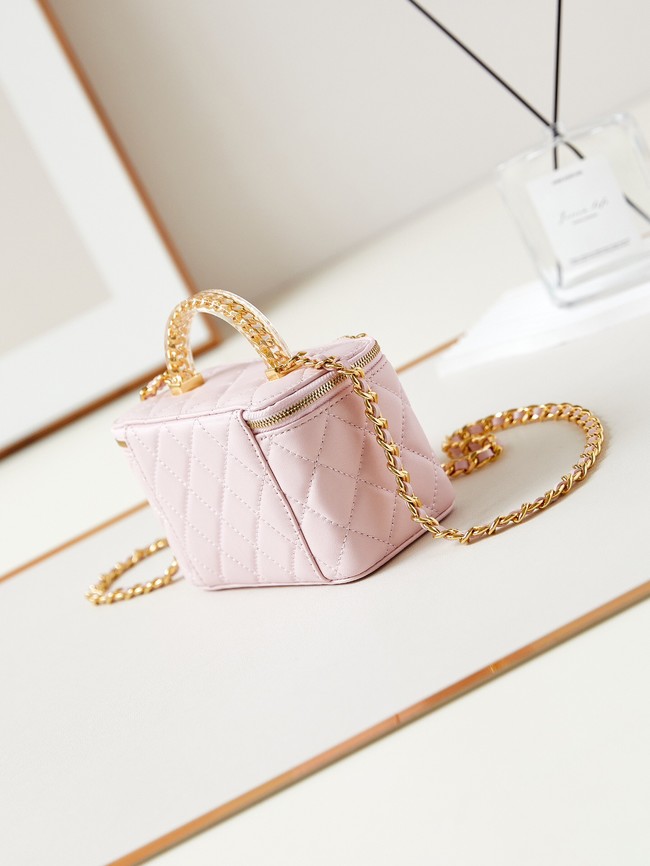 CHANEL MINI CLUTCH WITH TOP HANDLE AP3820 pink