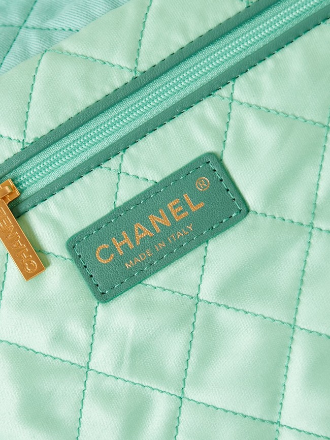 CHANEL 22 HANDBAG Fabric AS3261 blue