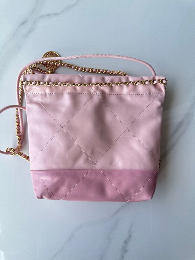 CHANEL 22 MINI HANDBAG AS3980 Light Pink & Light Purple