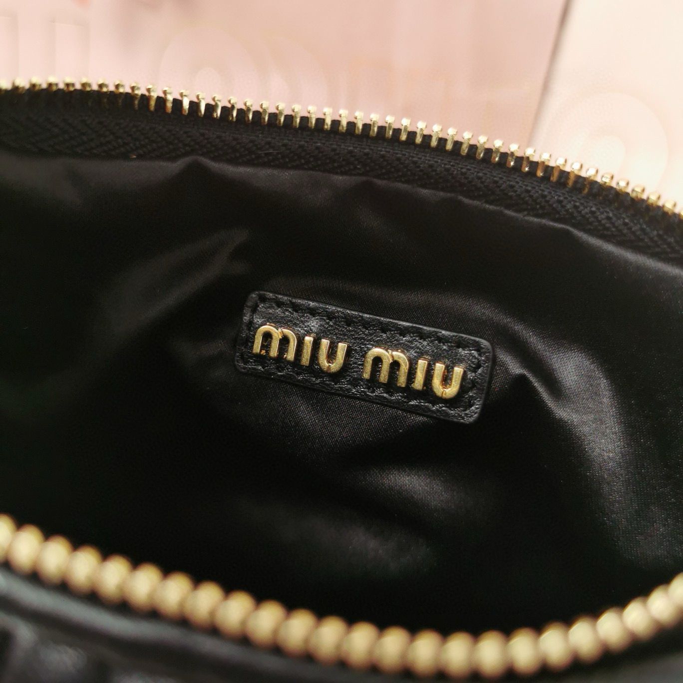 Miu Miu Wander Matelasse Original Sheepskin Bag 5BC125 Black