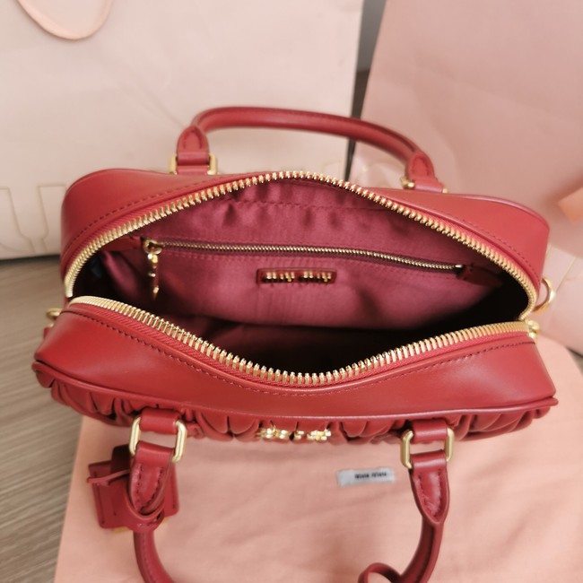 Miu Miu Wander Matelasse Original Sheepskin Bag 2BB124 red