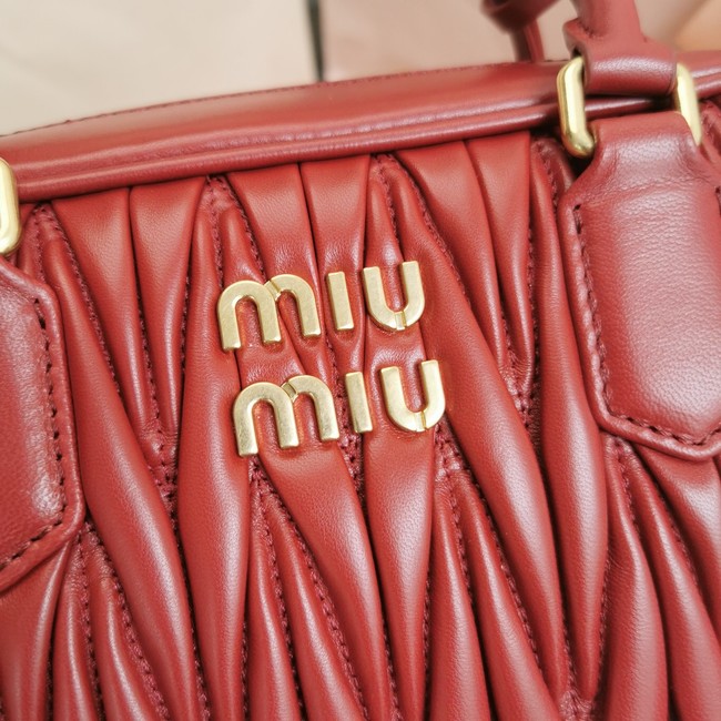 Miu Miu Wander Matelasse Original Sheepskin Bag 2BB124 red