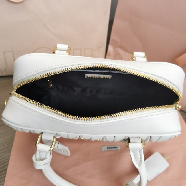 Miu Miu Wander Matelasse Original Sheepskin Bag 2BB124 white