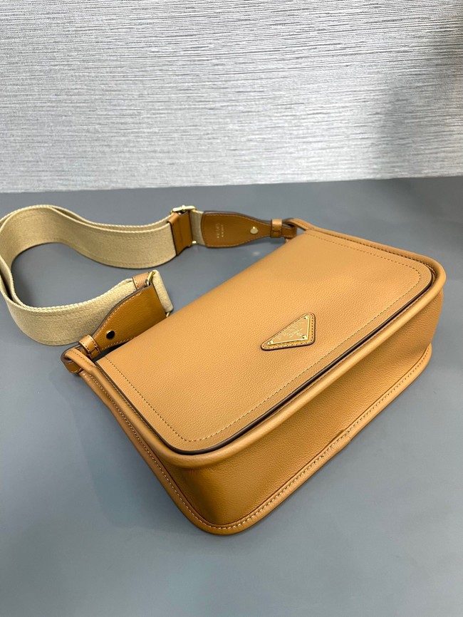 Prada Leather shoulder bag 1BD372 Apricot