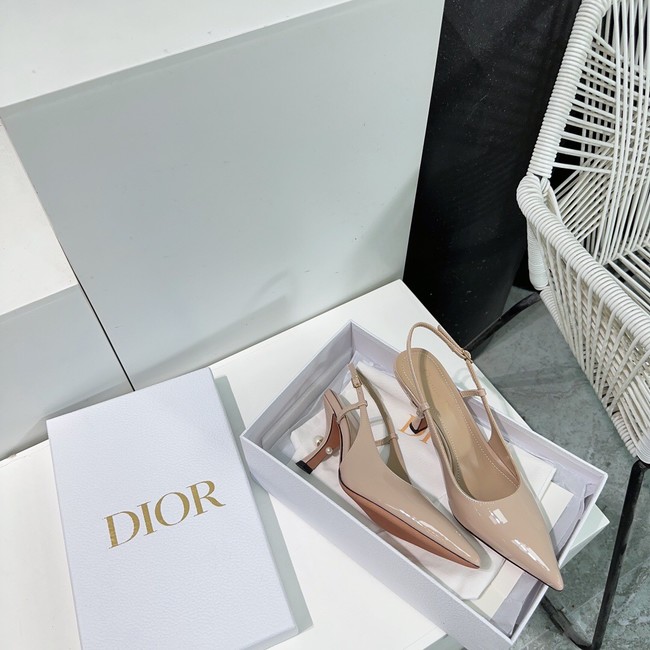 Dior Tribales Slingback Pump Patent Calfskin 11915-1