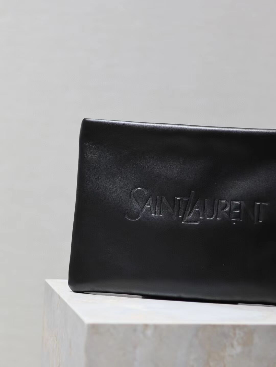 SAINT LAURENT CALYPSO LARGE POUCH IN LAMBSKIN 778943-1 black