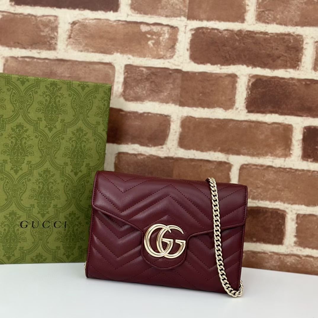 Gucci GG MARMONT SUPER MINI BAG 474575 red