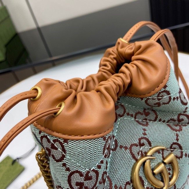 Gucci GG SUPER MINI BUCKET BAG 783175 Pale blue