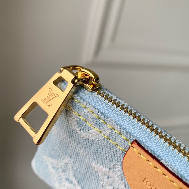 Louis Vuitton Key Pouch M82961 Sky Blue Denim