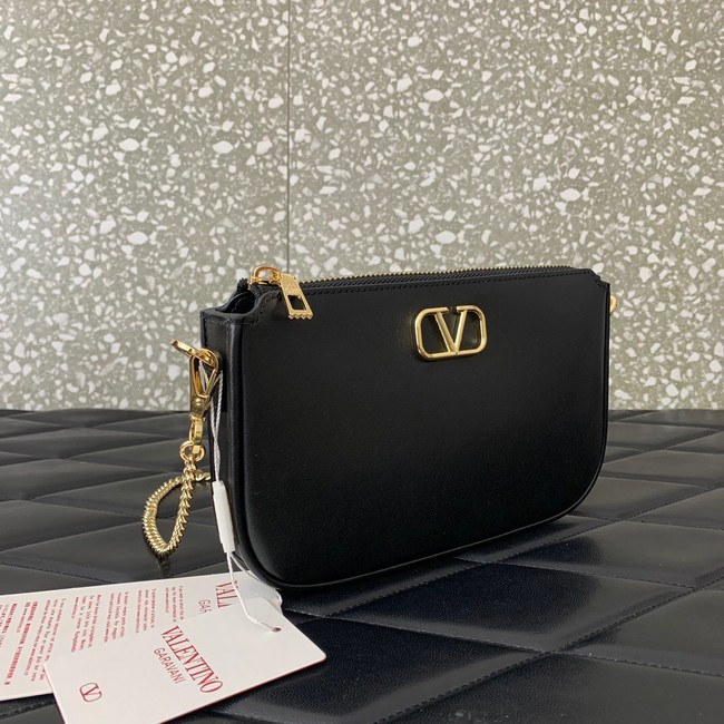 VALENTINO Mini VLOGO SIGNATURE calfskin bag MZ079 black