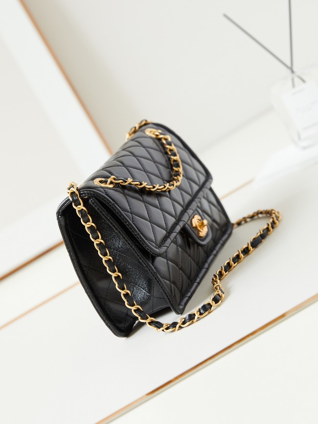 CHANEL FLAP BAG Lambskin AS4686 black