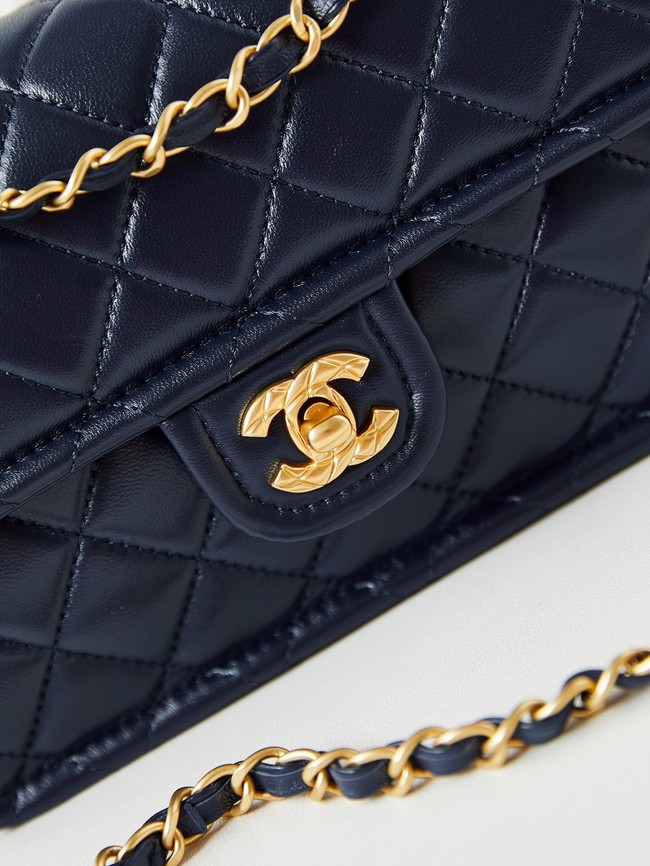 CHANEL FLAP BAG Lambskin AS4687 Royal Blue