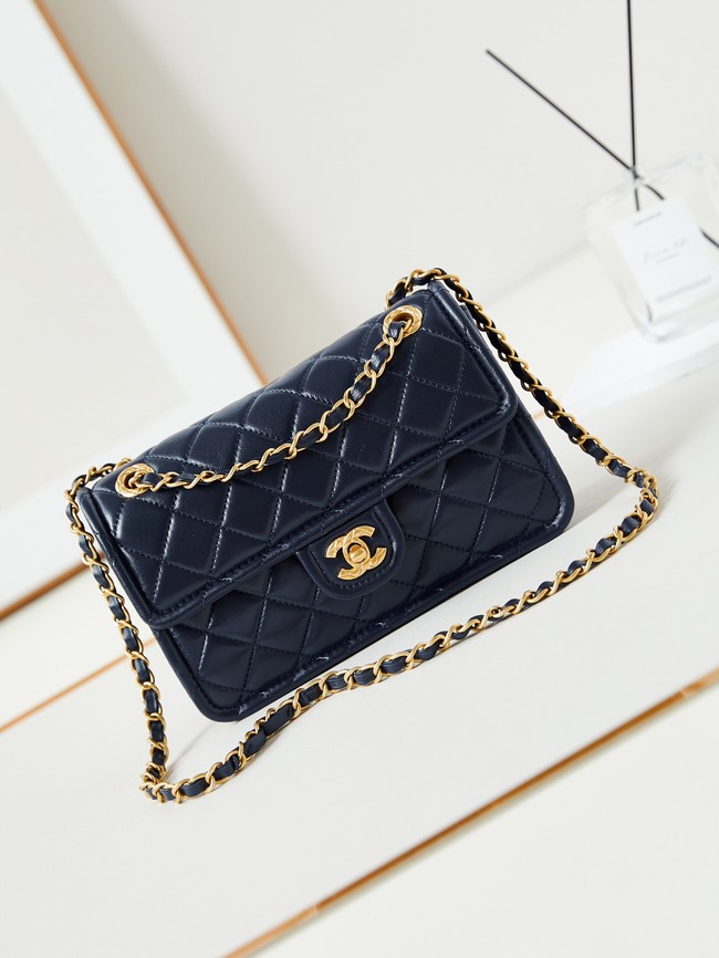 CHANEL FLAP BAG Lambskin AS4687 Royal Blue