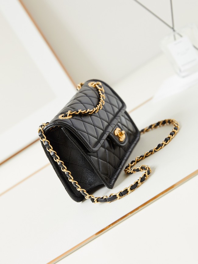 CHANEL FLAP BAG Lambskin AS4687 black