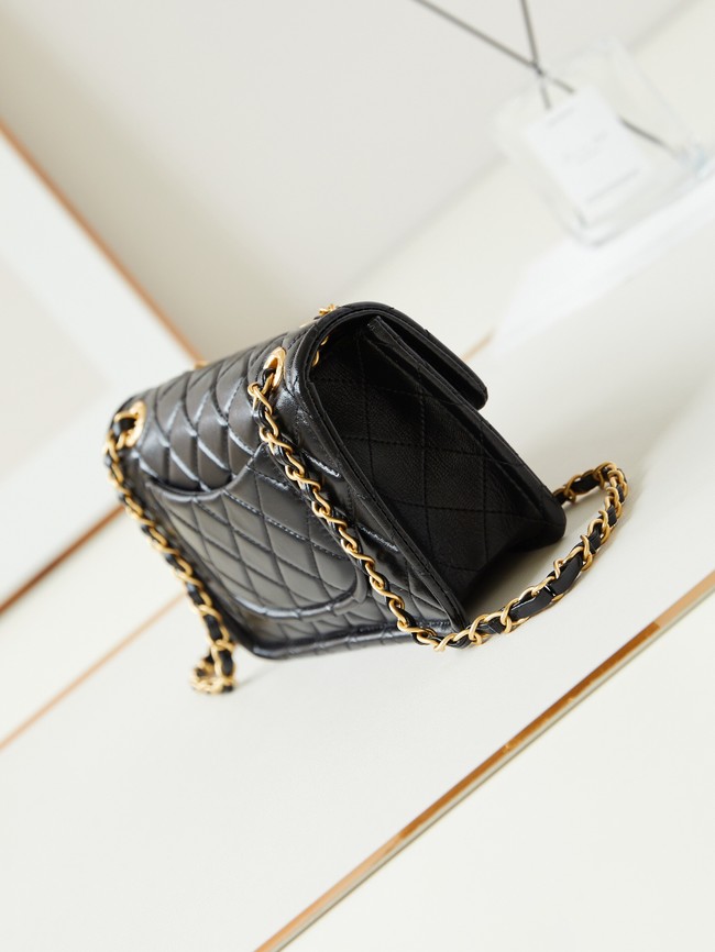 CHANEL FLAP BAG Lambskin AS4687 black