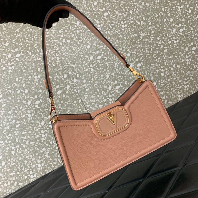 VALENTINO Mini VLOGO SIGNATURE calfskin bag 0119 pink