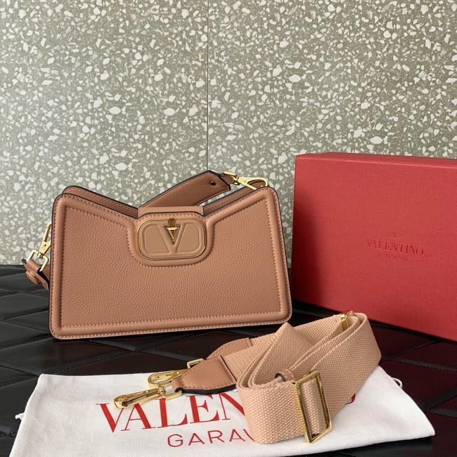 VALENTINO Mini VLOGO SIGNATURE calfskin bag 0119 pink