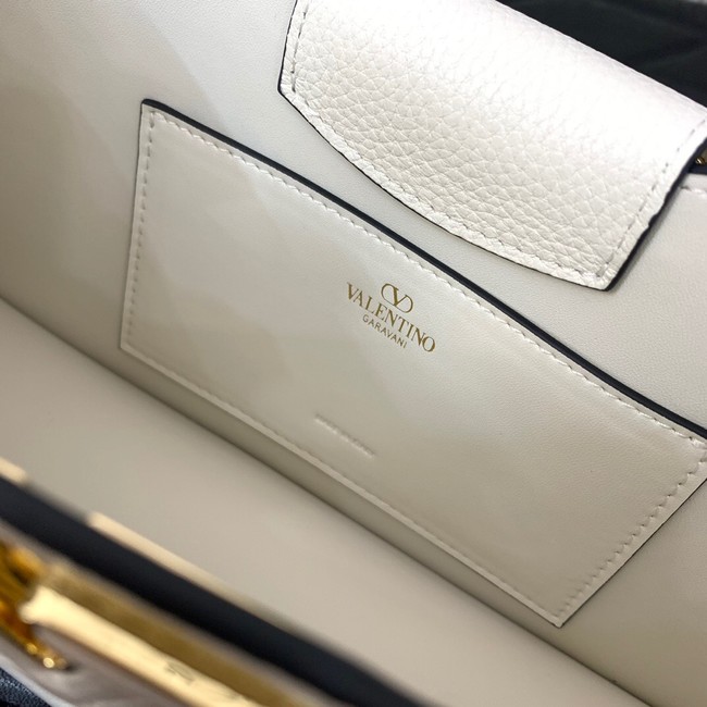 VALENTINO Mini VLOGO SIGNATURE calfskin bag 0119 white