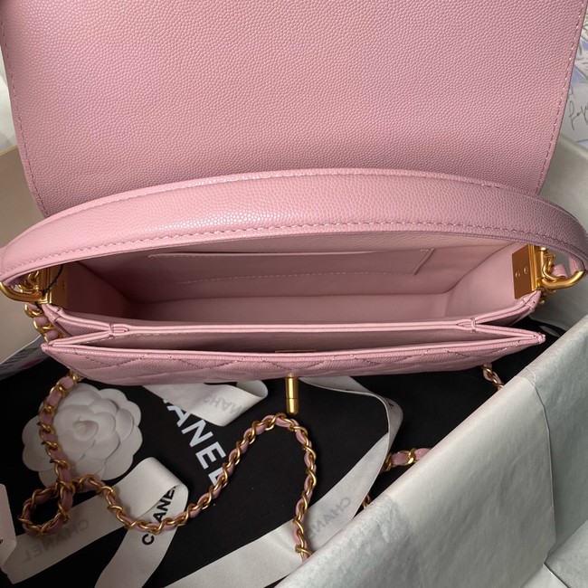 Chanel FLAP BAG WITH TOP HANDLE AS6261 pink