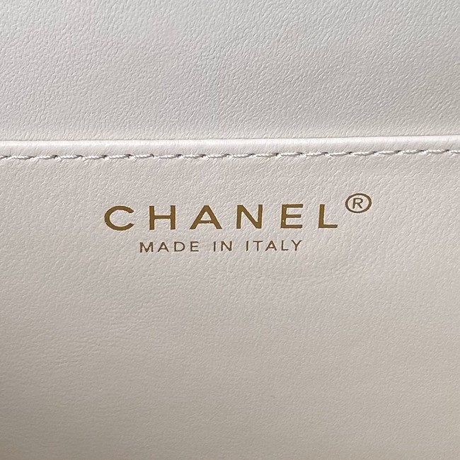 Chanel FLAP BAG WITH TOP HANDLE AS6261 white