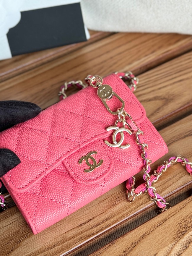 Chanel MINI BELT BAG Gold-Tone Metal A81081 rose