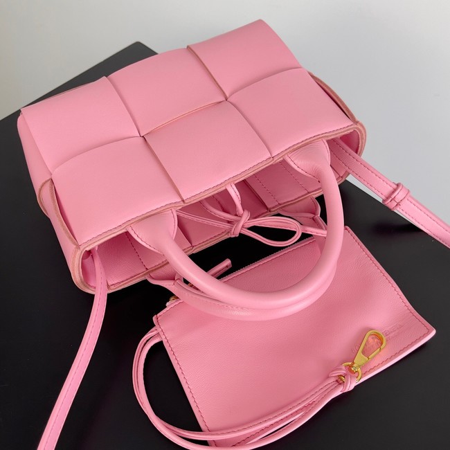 Bottega Veneta Candy Arco Tote Bag 729029 rose pink