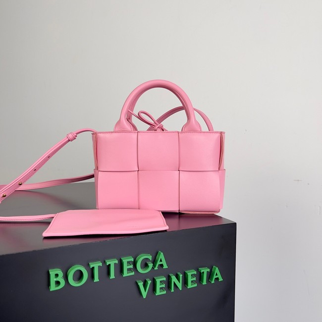 Bottega Veneta Candy Arco Tote Bag 729029 rose pink
