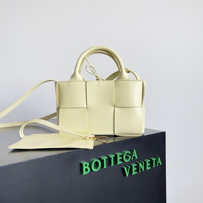 Bottega Veneta Candy Arco Tote Bag 729029 yellow
