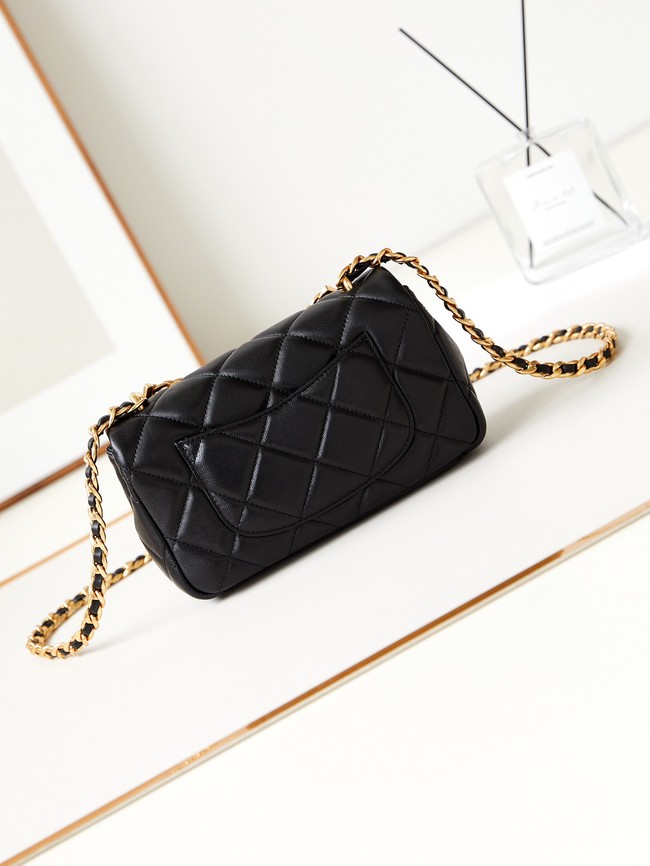 CHANEL 24C MINI FLAP BAG AS4595 Black