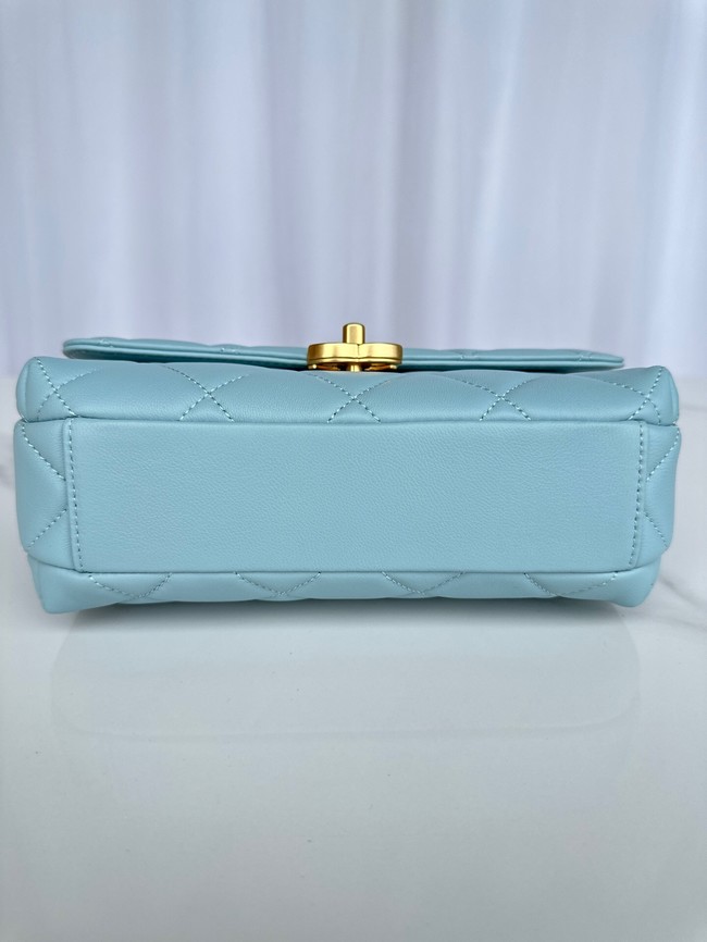 Chanel FLAP BAG AS5011 SKY BLUE