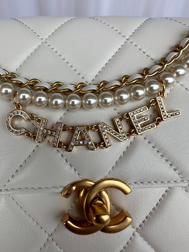 Chanel FLAP BAG AS5011 WHITE