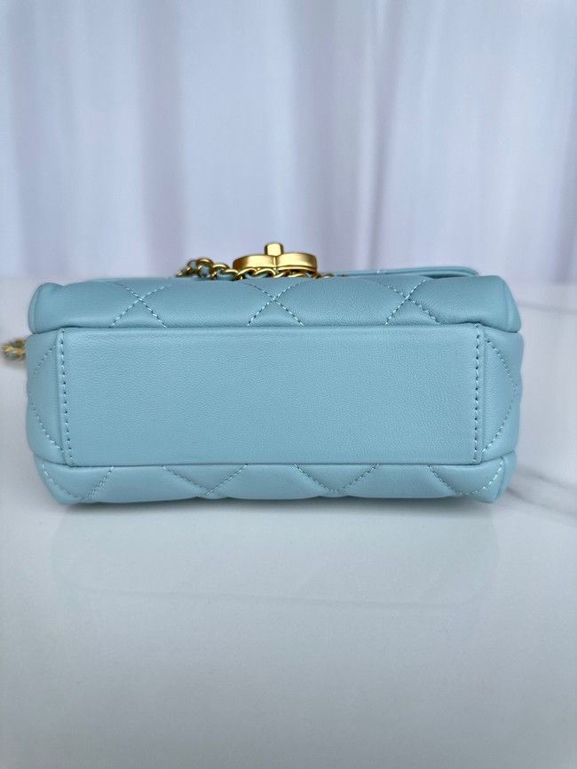 Chanel MINI FLAP BAG AS4986 SKY BLUE