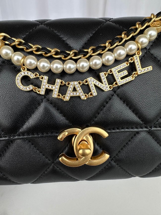 Chanel MINI FLAP BAG AS4986 black