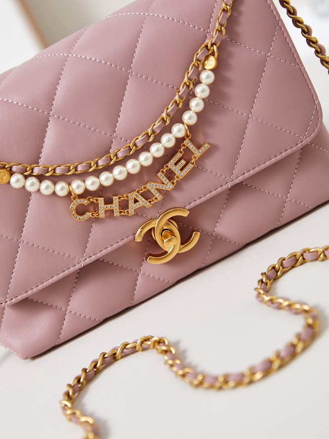 Chanel FLAP BAG AS5011 pink