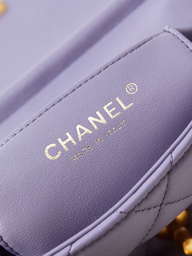 Chanel MINI FLAP BAG AS4986 Light Purple