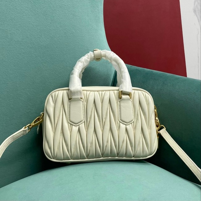 Miu Miu Wander Matelasse Original Sheepskin Bag M-014 Cream