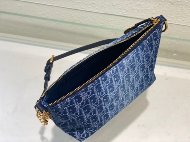 DIOR Blue Denim Dior Oblique Jacquard M3202 