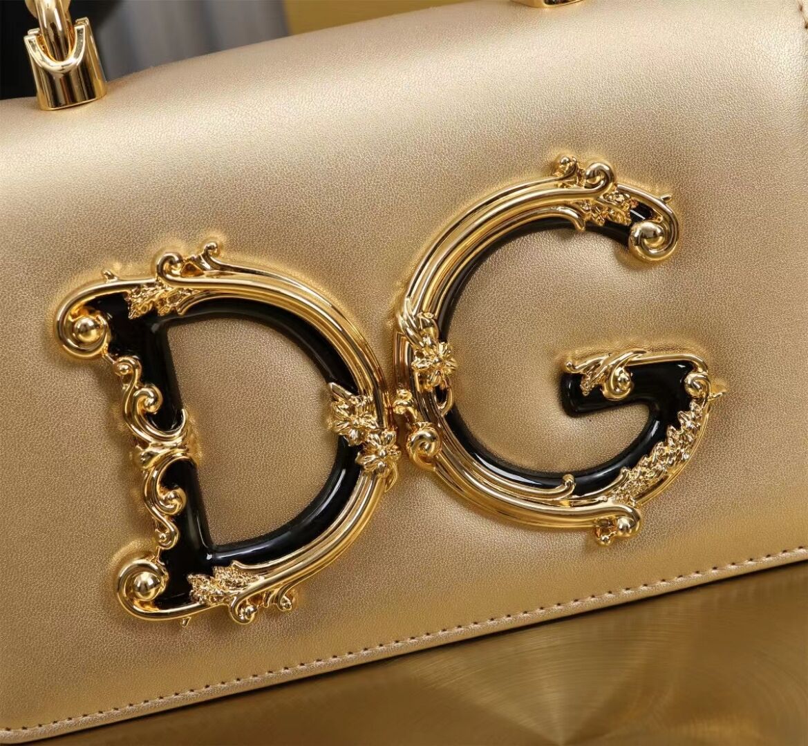 Dolce & Gabbana leather Shoulder Bag G6504 gold