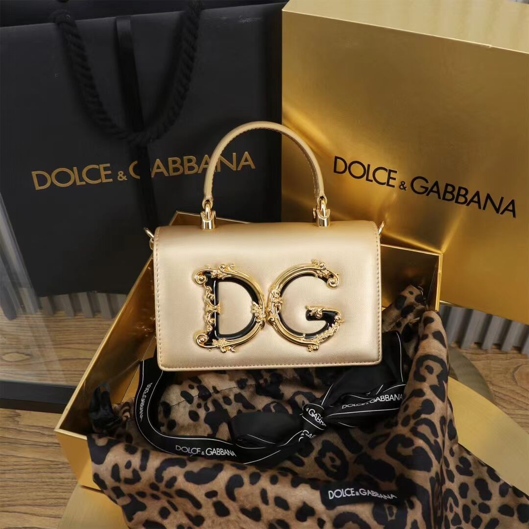 Dolce & Gabbana leather Shoulder Bag G6504 gold