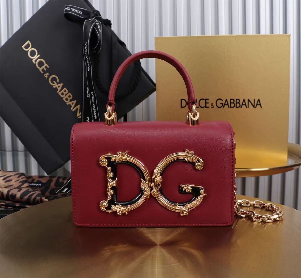 Dolce & Gabbana leather Shoulder Bag G6504 red