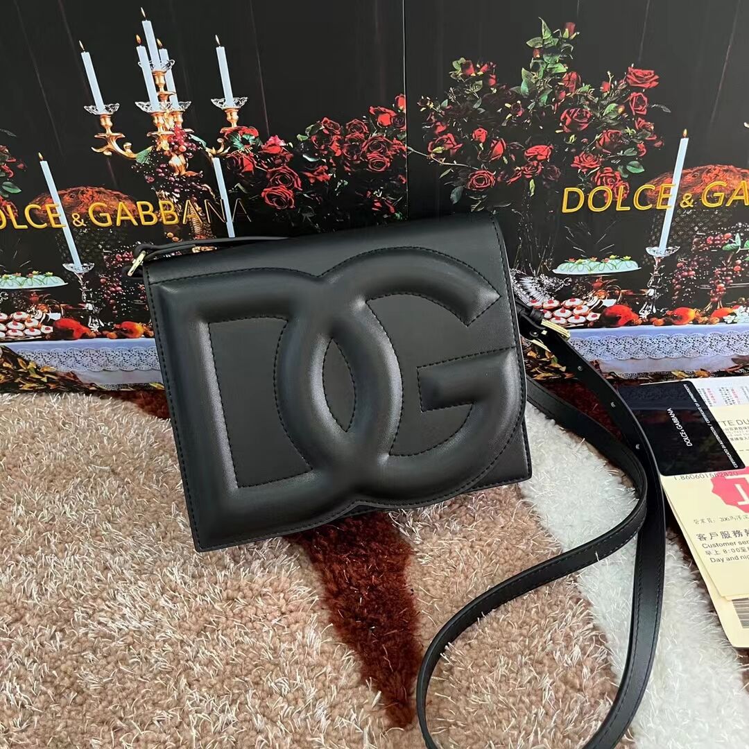 Dolce & Gabbana leather Shoulder Bag G6551 black