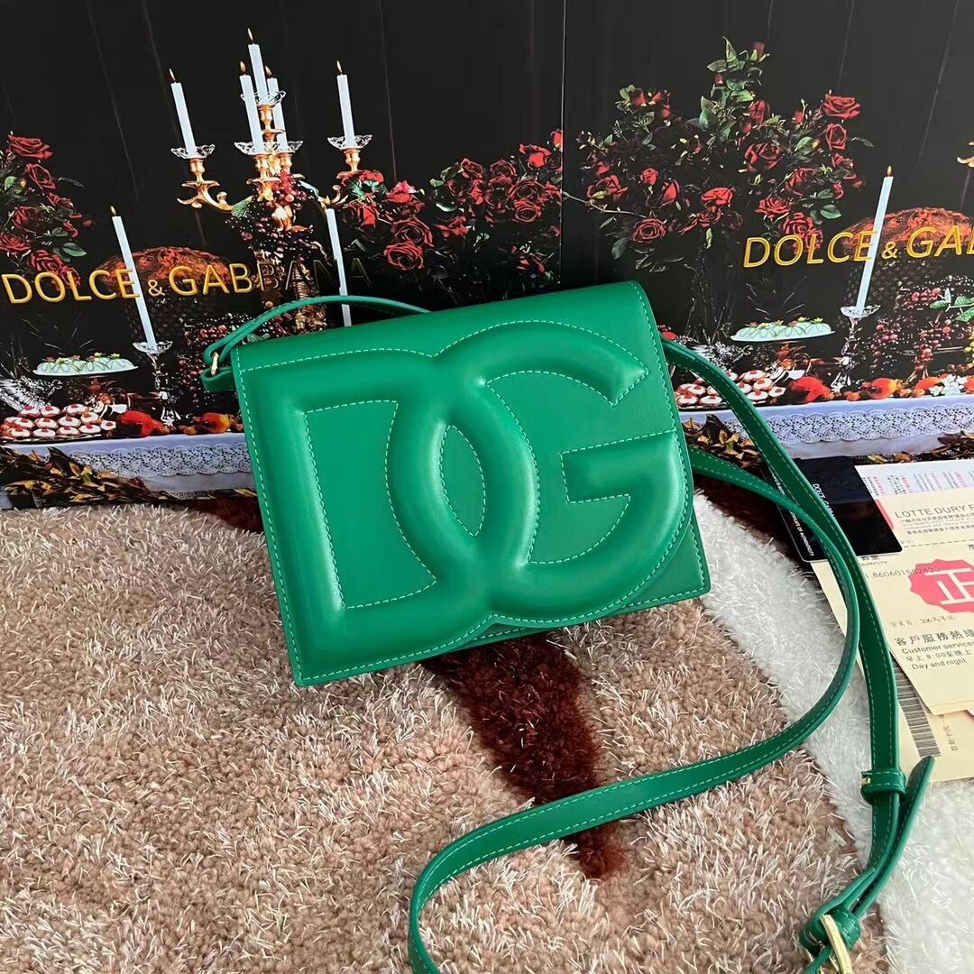 Dolce & Gabbana leather Shoulder Bag G6551 green