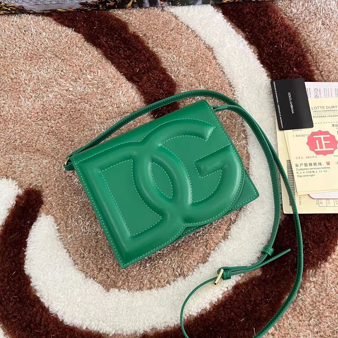 Dolce & Gabbana leather Shoulder Bag G6551 green