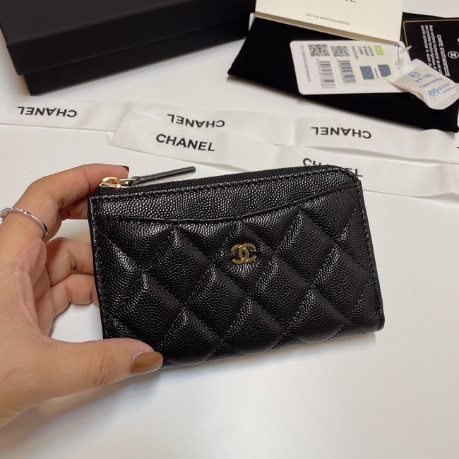 Chanel CLASSIC CARD HOLDER AP3179-1 BLACK