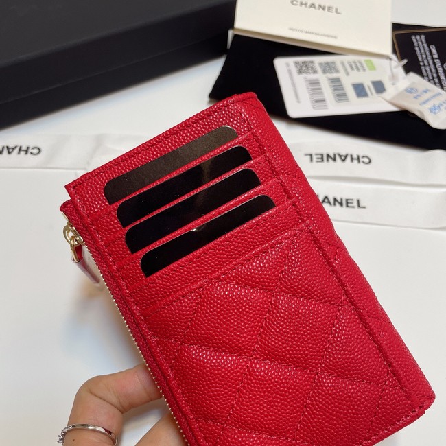 Chanel CLASSIC CARD HOLDER AP3179 RED