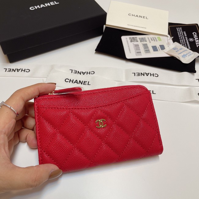 Chanel CLASSIC CARD HOLDER AP3179 RED