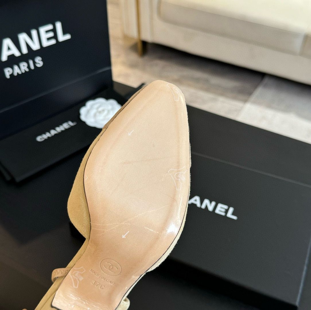 Chanel Sandal 95MM Hight Heels Shoes C50223 Lemon