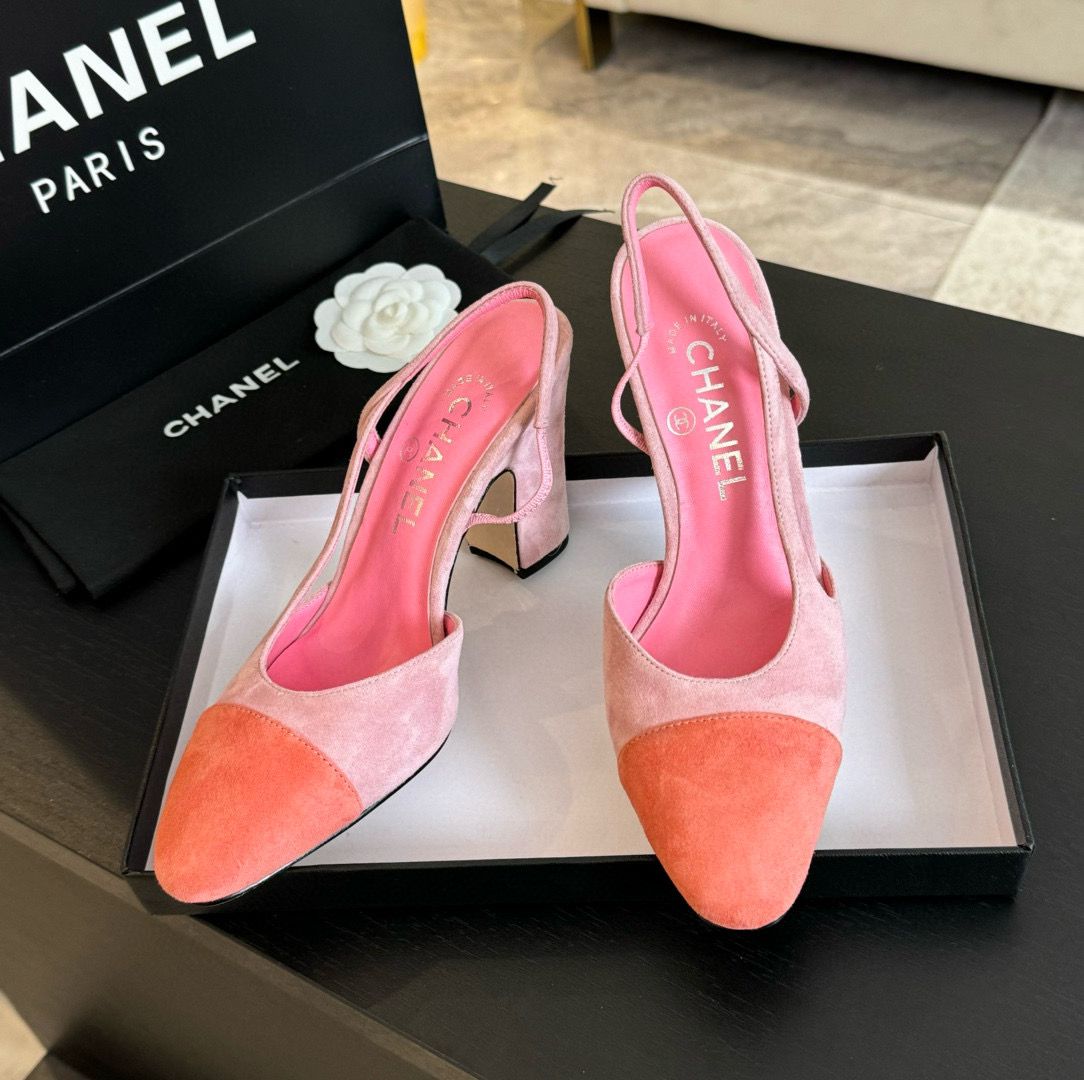 Chanel Sandal 95MM Hight Heels Shoes C50223 Peach